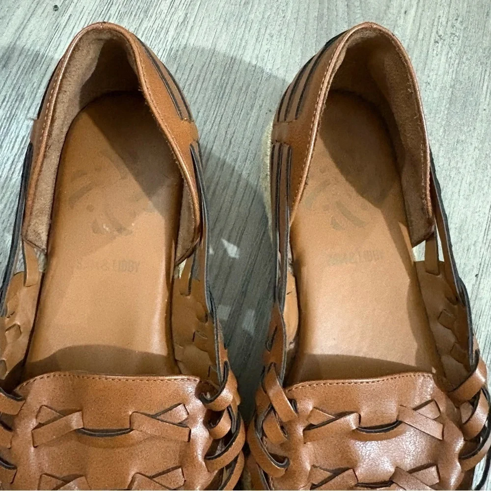 Sam & Libby Asha Huarache Espadrilles Sandal Womens Sz 8.5 Brown Coastal Cowgirl